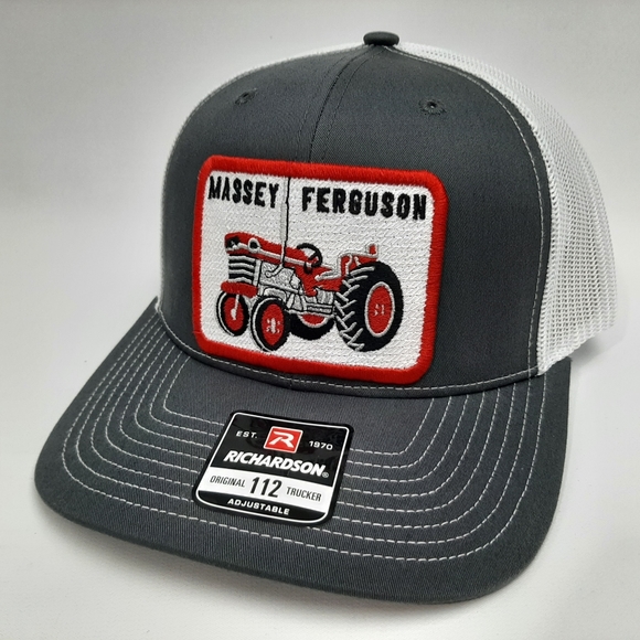 Massey Ferguson Richardson 112 Trucker Mesh Snapback Hat Cap Embroidered Patch - Picture 1 of 4